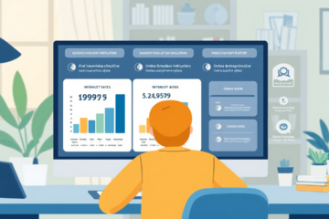 Immagine che illustra la ricerca delle migliori tariffe di prestito personale online.