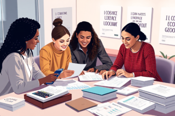 Immagine di una persona che consulta documenti per ottenere un prestito