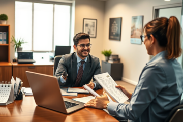 Immagine che rappresenta il processo di richiesta di prestito semplificato.